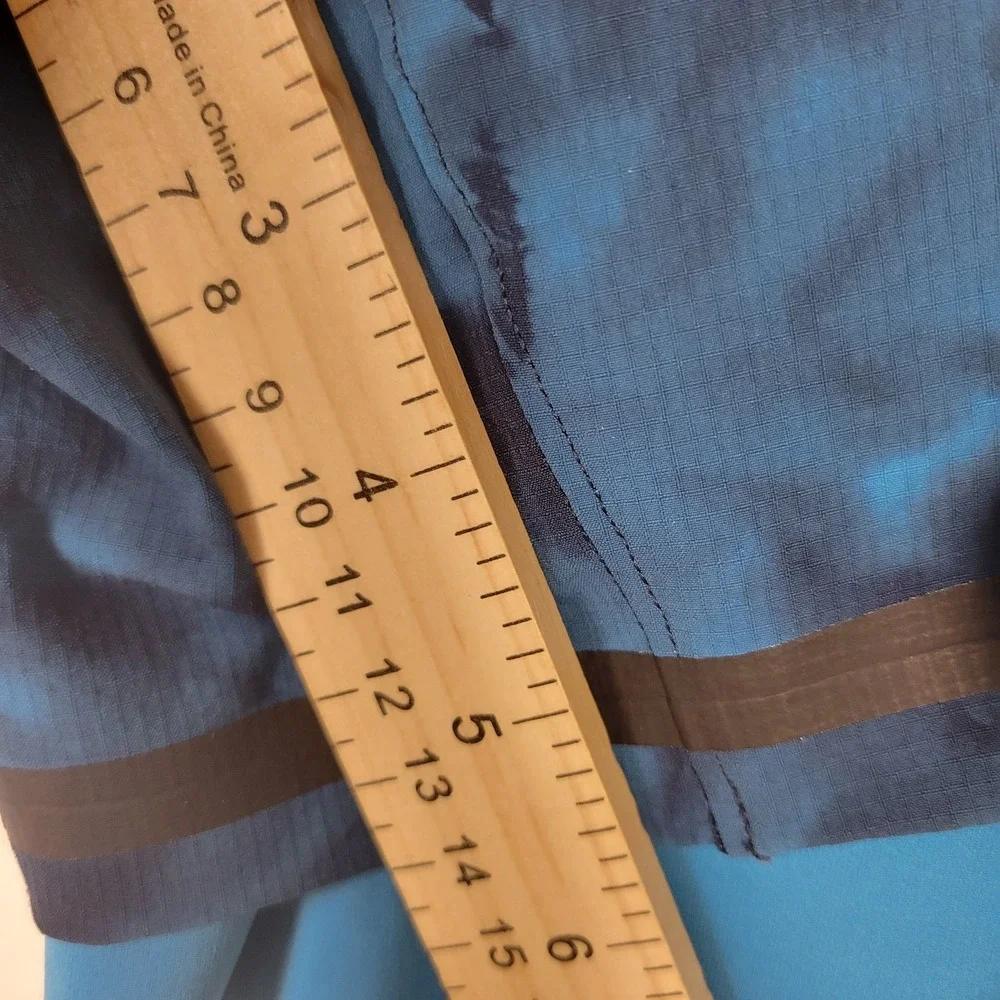 Lululemon Men's Surge Lined Shorts M blue tie-dye‎ reflective details